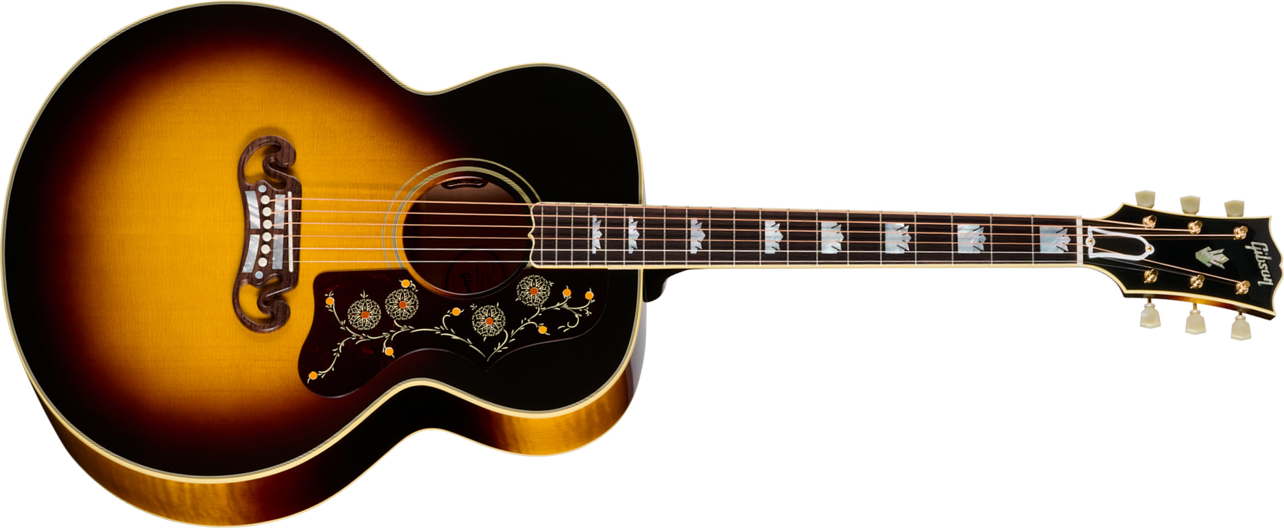 Gibson Sj200 Original (baggs Hifi Dna) Jumbo Epicea Erable Rw - Vintage Sunburst - Guitare Folk - Main picture