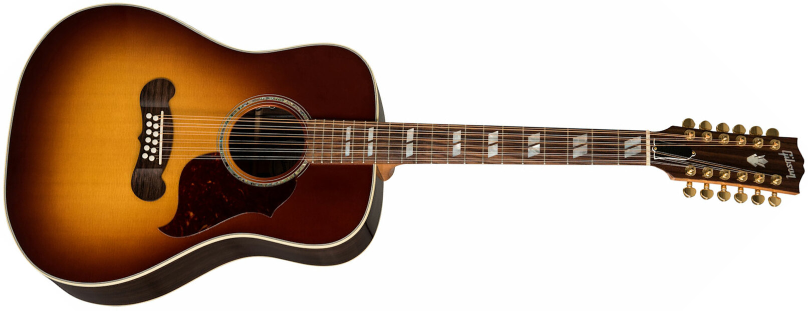 Gibson Songwriter 12-string 2019 Dreadnought 12c Epicea Palissandre Rw - Rosewood Burst - Guitare Electro Acoustique - Main picture