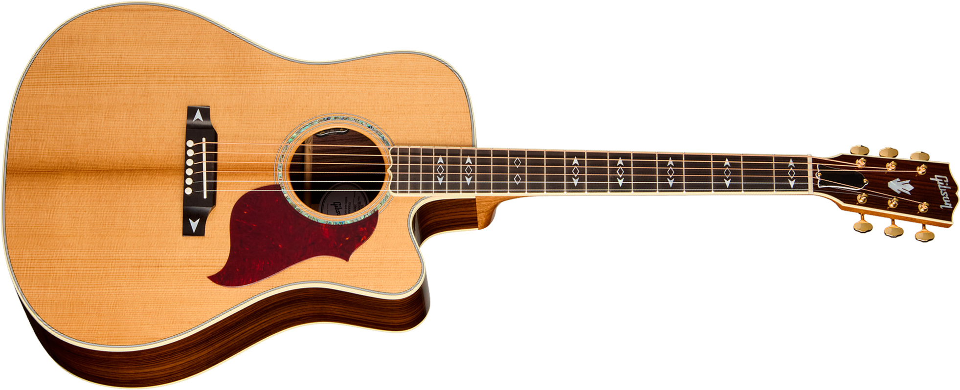 Gibson Songwriter Recording Artist Dreadnought Cw Epicea Palissandre Eb - Antique Natural - Guitare Folk - Main picture