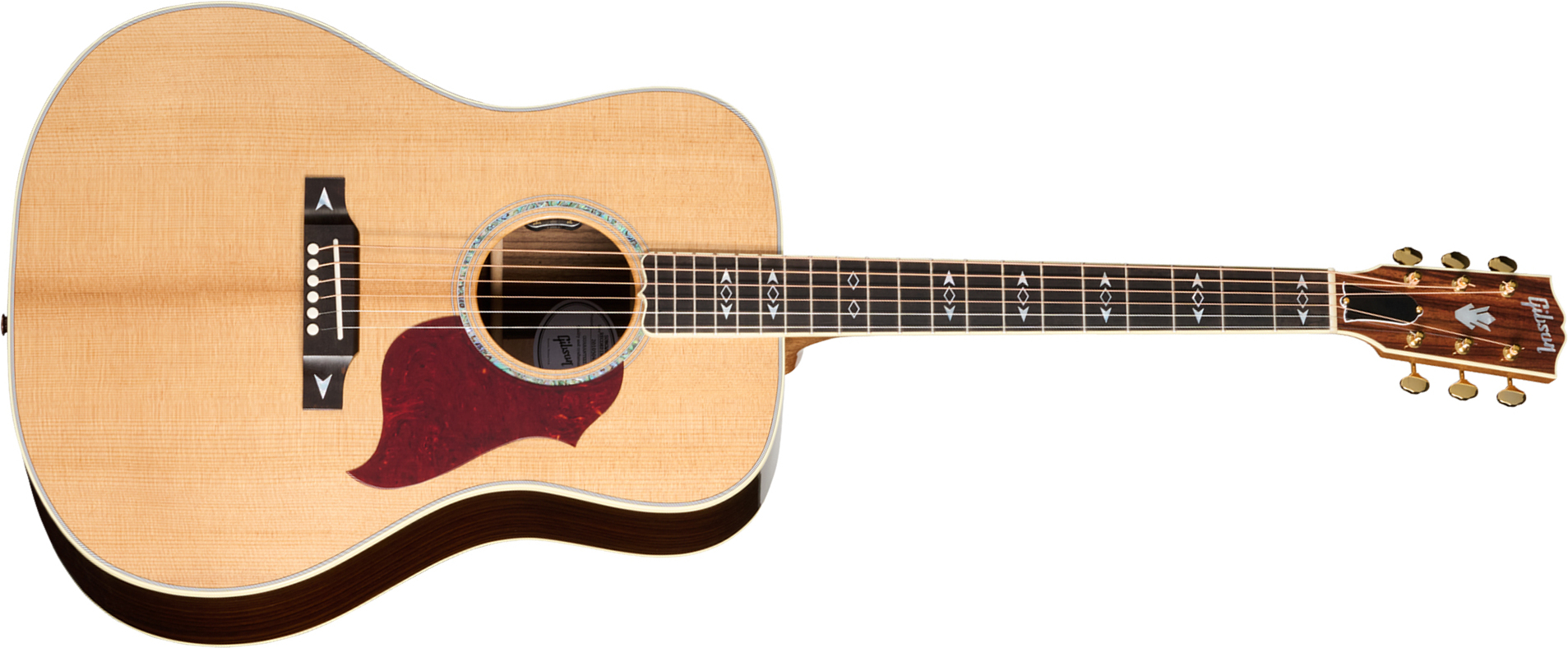 Gibson Songwriter Recording Artist Dreadnought Epicea Palissandre Rw - Antique Natural - Guitare Folk - Main picture