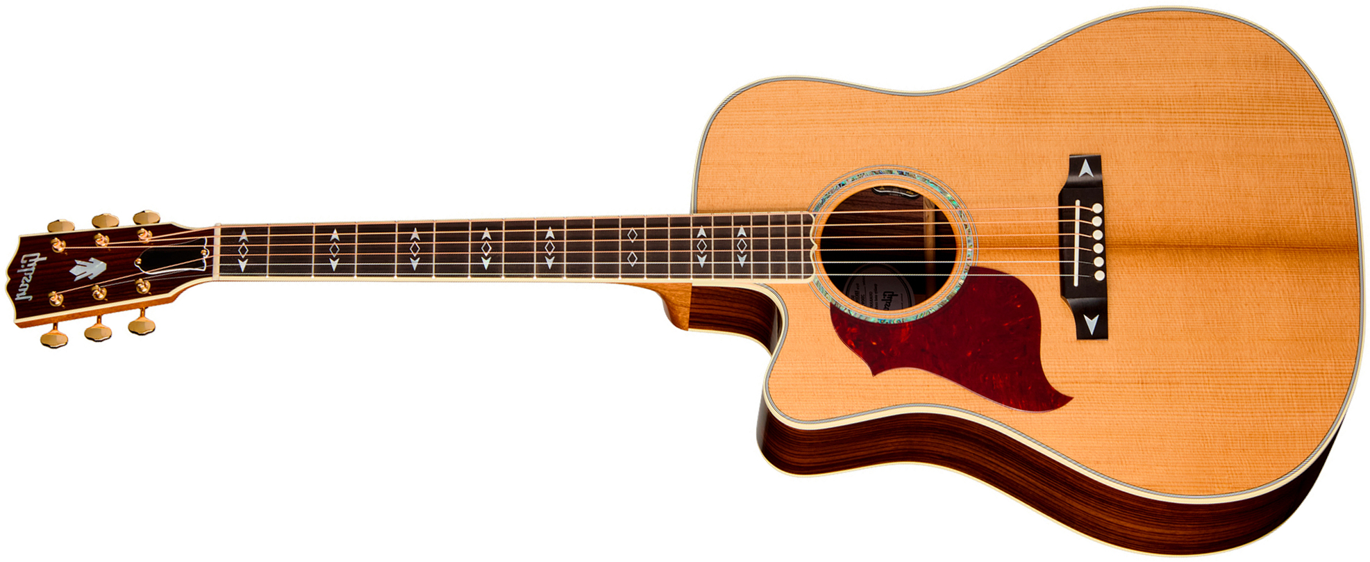 Gibson Songwriter Recording Artist Lh (baggs Hifi Dna) Dreadnought Cw Gaucher Epicea Palissandre Eb - Antique Natural - Guitare Folk - Main picture