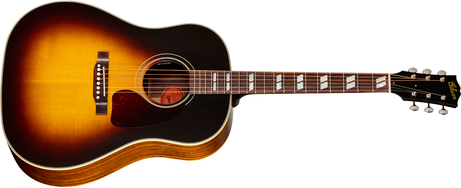 Gibson Southern Jumbo 40s Original (baggs Hifi Dna) Dreadnought Epicea Palissandre Rw - Vintage Sunburst - Guitare Folk - Main picture
