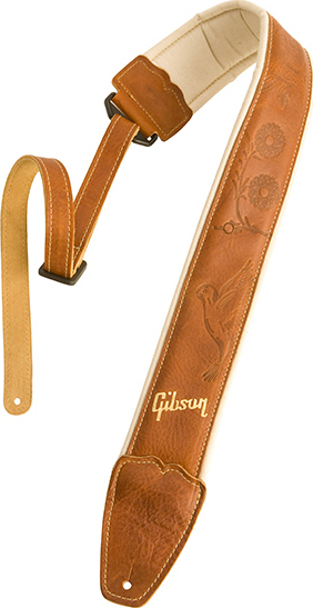 Gibson The Montana Premium Comfort Guitar Strap Cuir - Sangle Courroie - Main picture