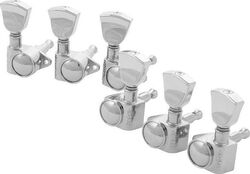 Grover Modern Keystone Machine Heads - Nickel