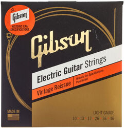 Cordes guitare électrique Gibson SEG-HVR10 Electric Guitar 6-String Set Vintage Reissue Pure Nickel 0-46