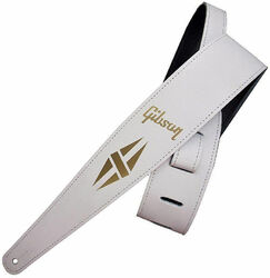 The Split-Diamond Guitar Strap - White