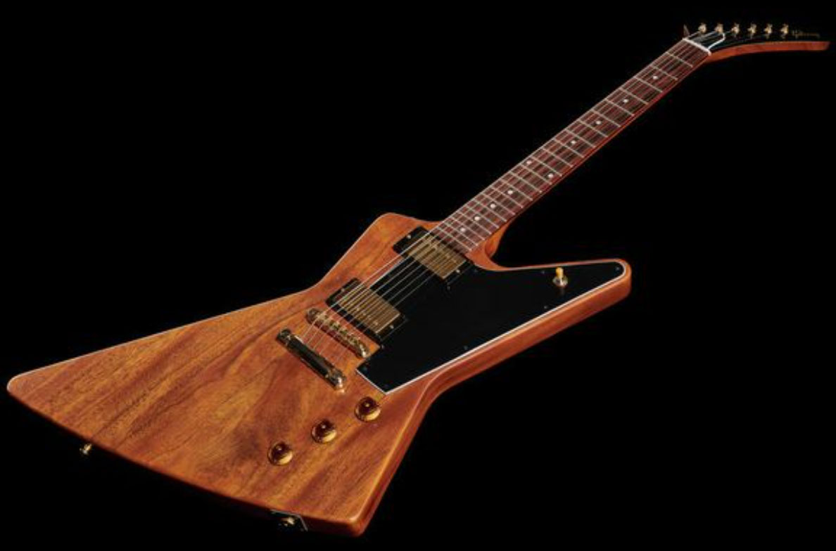 Gibson Custom Shop 1958 Explorer Mahogany Reissue 2h Ht Rw - Vos Walnut - Guitare Électrique RÉtro Rock - Variation 1