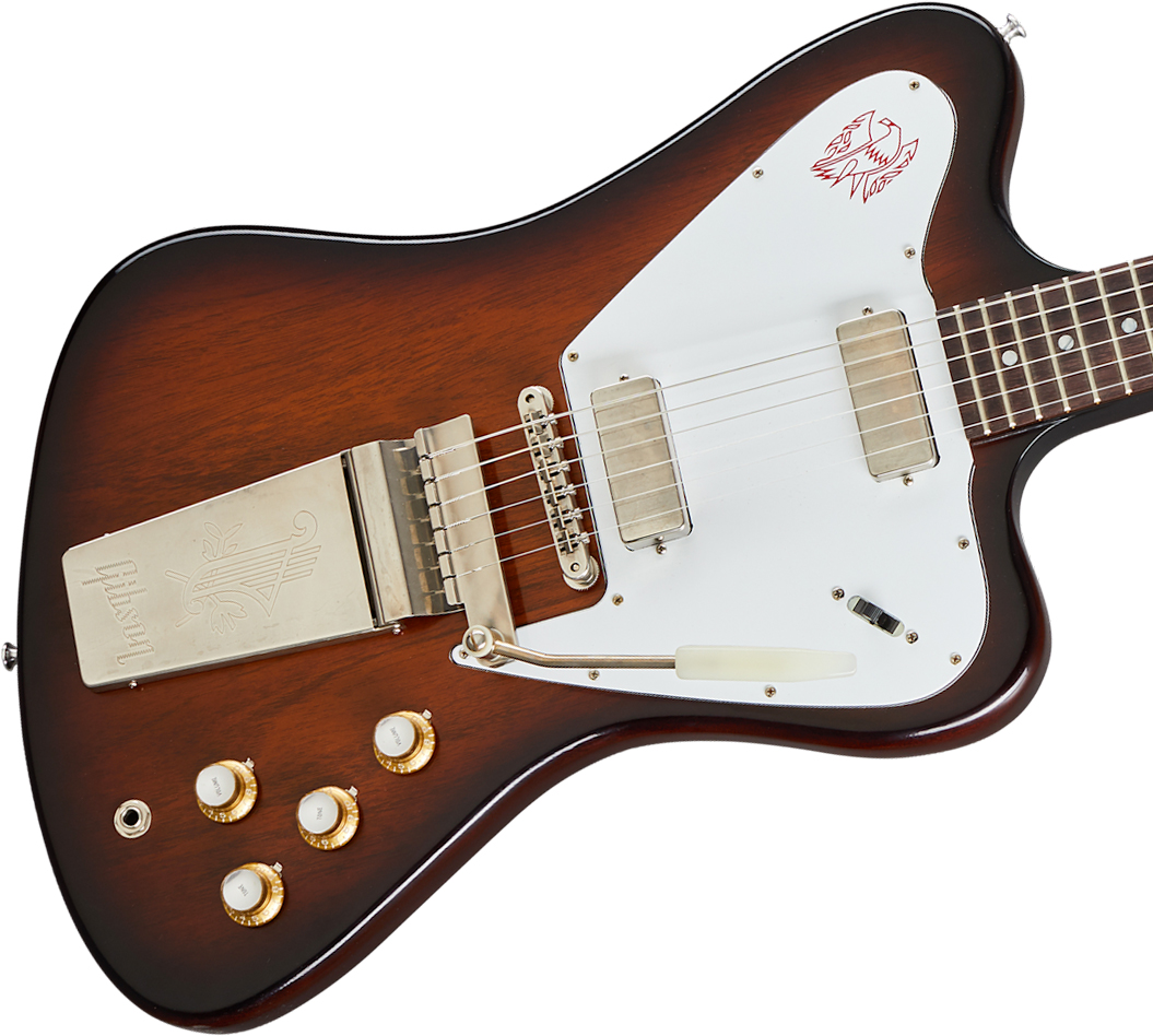 Gibson Custom Shop 1965 Non Reverse Firebird V Vibrola 2mh Trem Rw - Vos Vintage Sunburst - Guitare Électrique RÉtro Rock - Variation 3