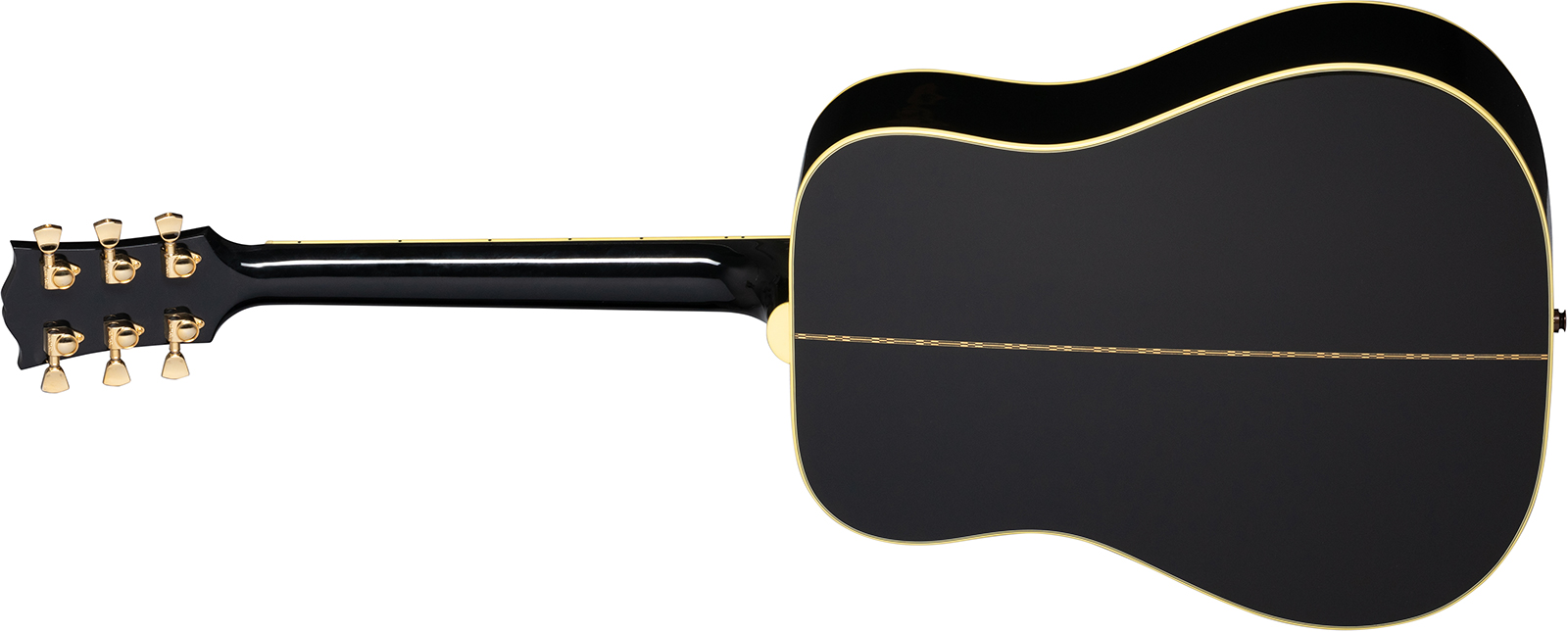 Gibson Custom Shop Artist Elvis Presley Dove Signature Dreadnought Epicea Erable Rw - Ebony - Guitare Electro Acoustique - Variation 1