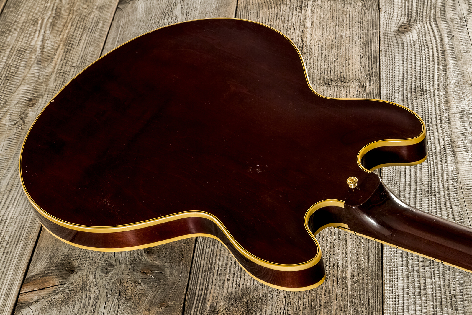 Gibson Custom Shop Bb King Es355 1974 Rumble In The Jungle 2h Trem Eb #bbes33505 - Murphy Lab Light Aged Walnut - Guitare Électrique 1/2 Caisse - Vari
