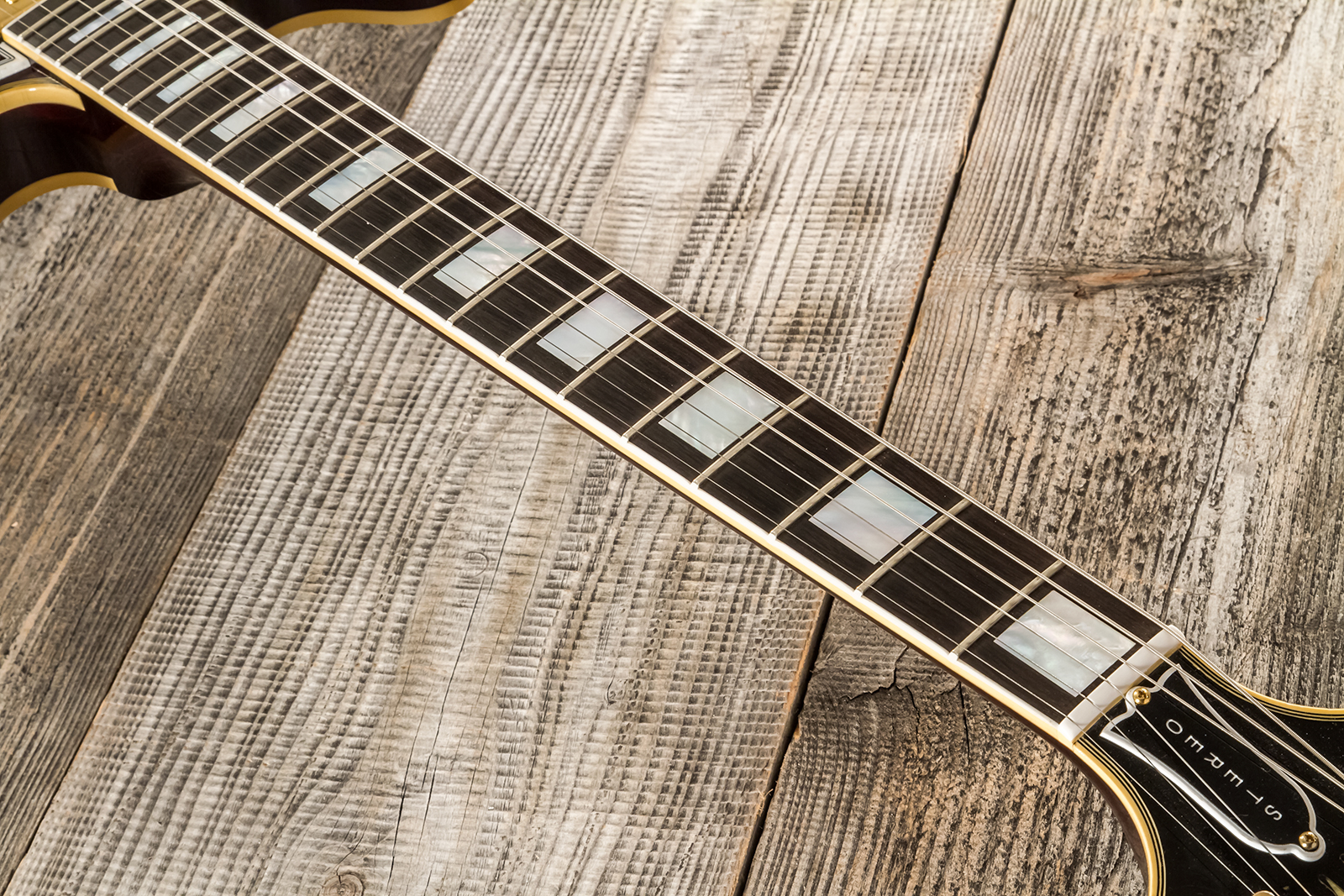 Gibson Custom Shop Bb King Es355 1974 Rumble In The Jungle 2h Trem Eb #bbes33523 - Murphy Lab Light Aged Walnut - Guitare Électrique 1/2 Caisse - Vari