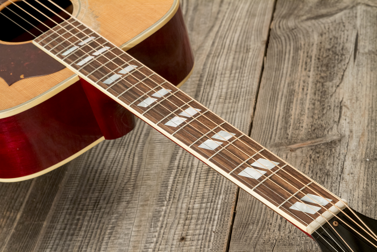 Gibson Custom Shop Country Western 1963 Dreadnought Epicea Acajou Rw - Murphy Lab Heavy Aged Smoked Natural - Guitare Folk - Variation 9