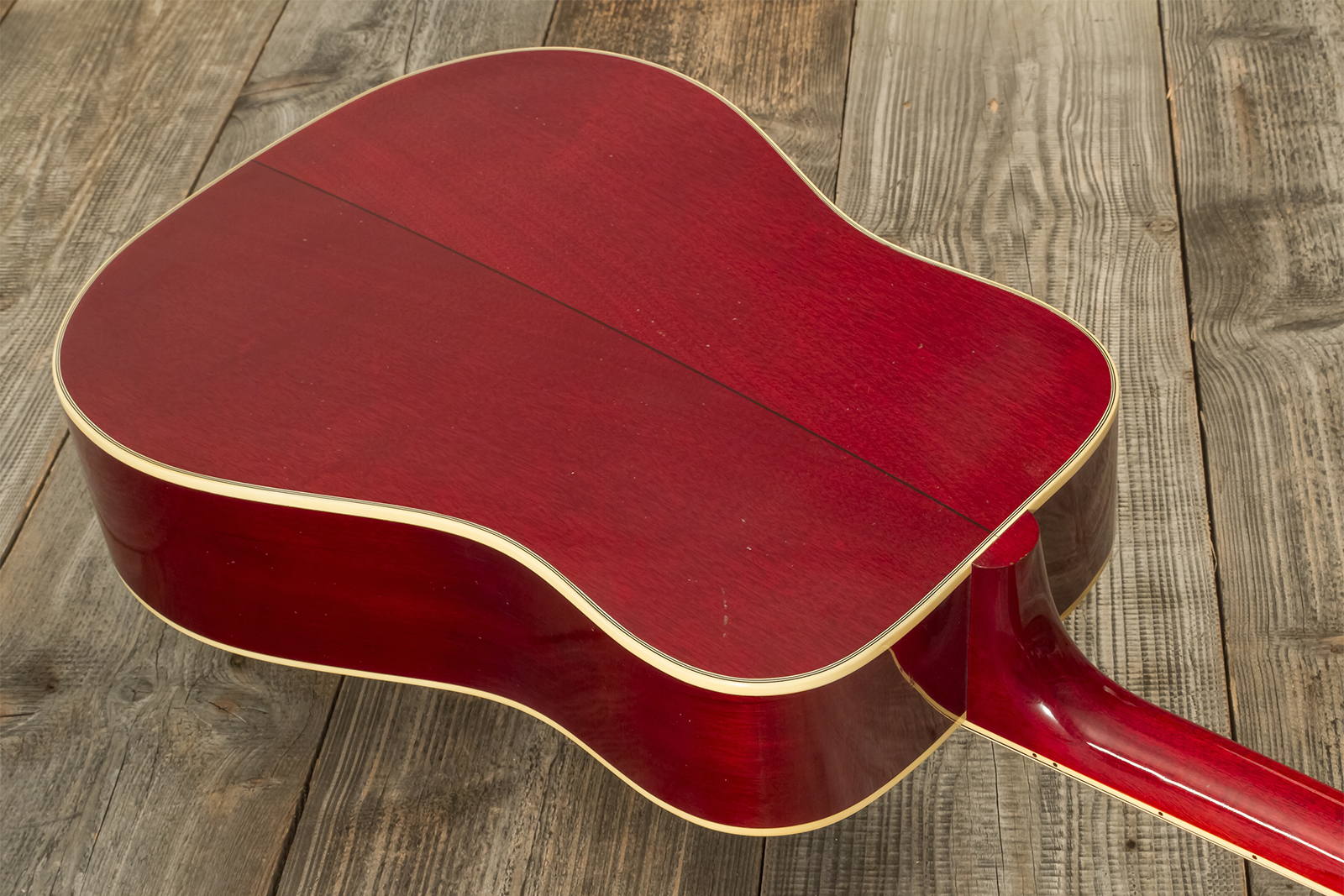 Gibson Custom Shop Country Western 1963 Dreadnought Epicea Acajou Rw - Murphy Lab Heavy Aged Smoked Natural - Guitare Folk - Variation 10