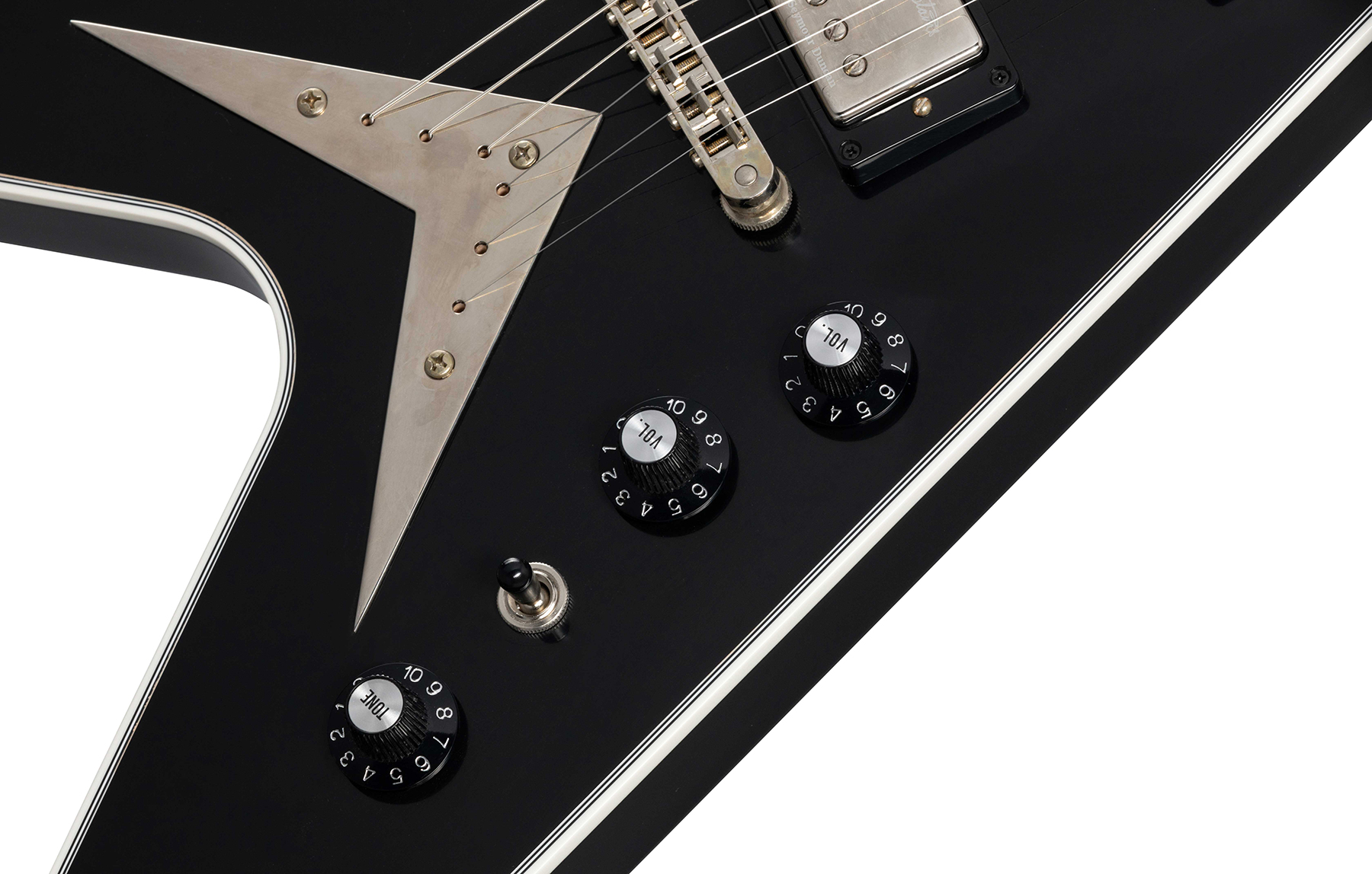 Gibson Custom Shop Dave Mustaine Flying V Exp Ltd Signature 2h Ht Eb - Vos Ebony - Guitare Électrique MÉtal - Variation 4