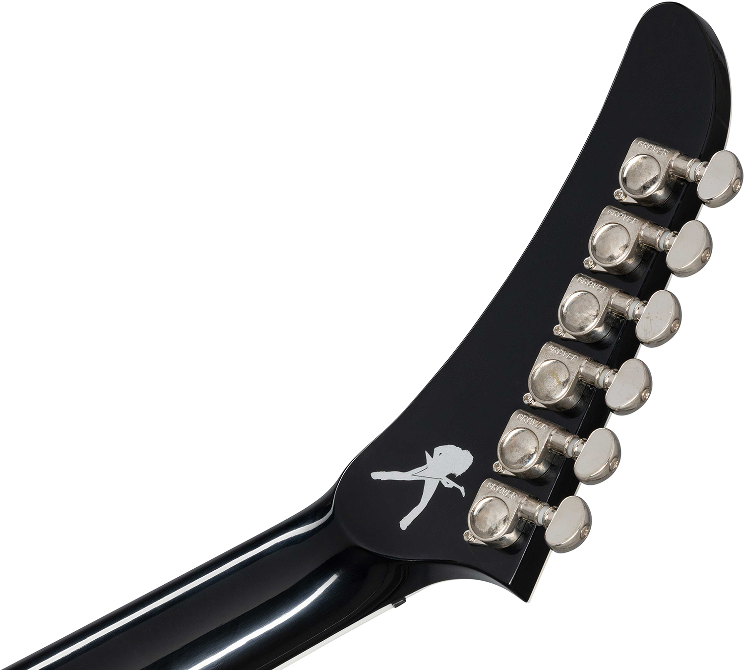 Gibson Custom Shop Dave Mustaine Flying V Exp Ltd Signature 2h Ht Eb - Vos Ebony - Guitare Électrique MÉtal - Variation 6