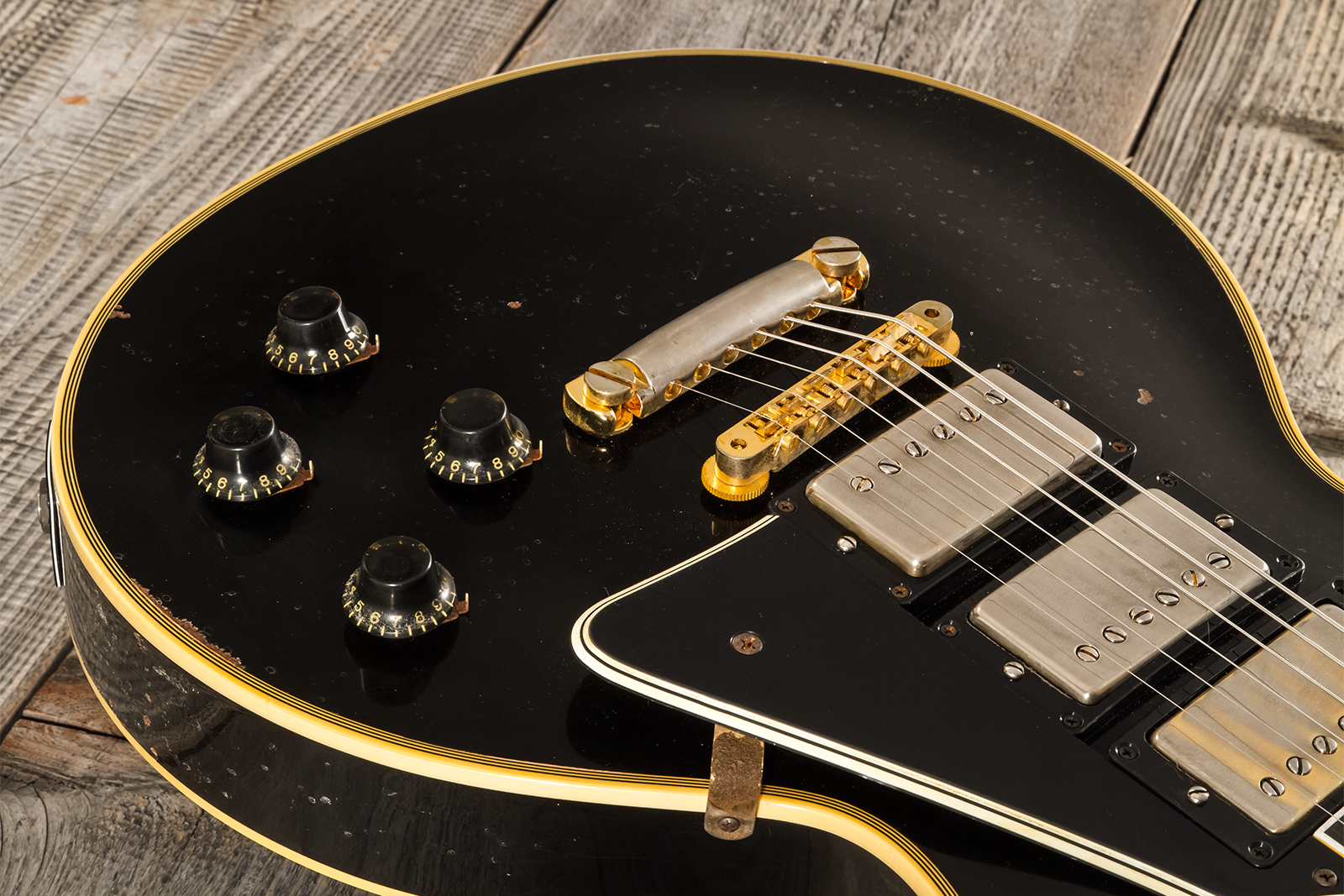 Gibson Custom Shop Eric Clapton Les Paul Custom 1958 Signature 2h Ht Eb #ec027 - Murphy Lab Ebony - Guitare Électrique Single Cut - Variation 14