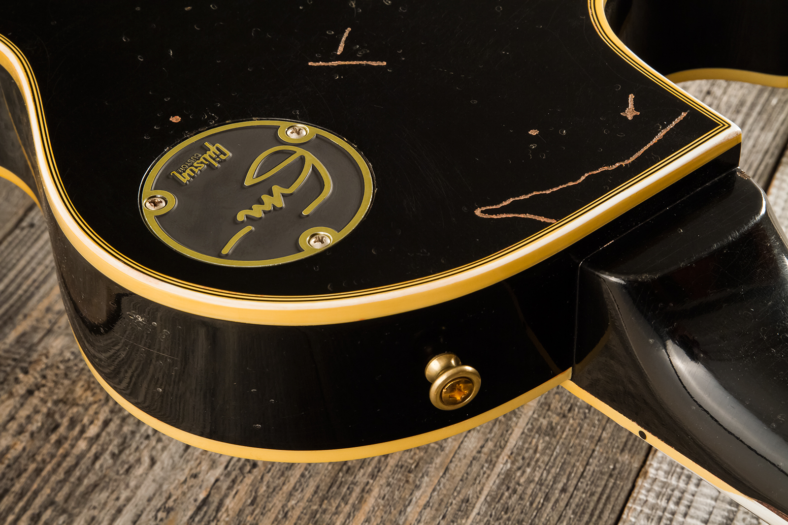 Gibson Custom Shop Eric Clapton Les Paul Custom 1958 Signature 2h Ht Eb #ec027 - Murphy Lab Ebony - Guitare Électrique Single Cut - Variation 23