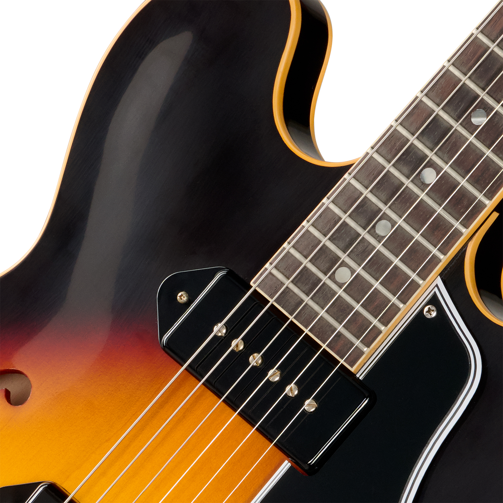 Gibson Custom Shop Es330 1959 Reissue Historic 2s P90 Ht Rw - Vintage Burst (vos Hardware) - Guitare Électrique 1/2 Caisse - Variation 2