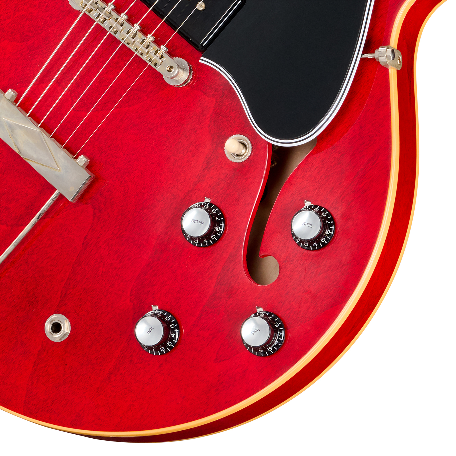 Gibson Custom Shop Es330 1962 Reissue Historic 2s P90 Ht Rw - Sixties Cherry - Guitare Électrique 1/2 Caisse - Variation 3