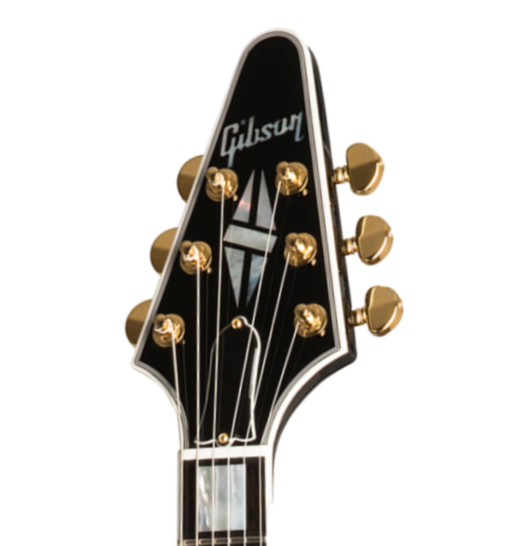 Gibson Custom Shop Flying V Custom 2019 2h Ht Eb - Ebony - Guitare Électrique MÉtal - Variation 5
