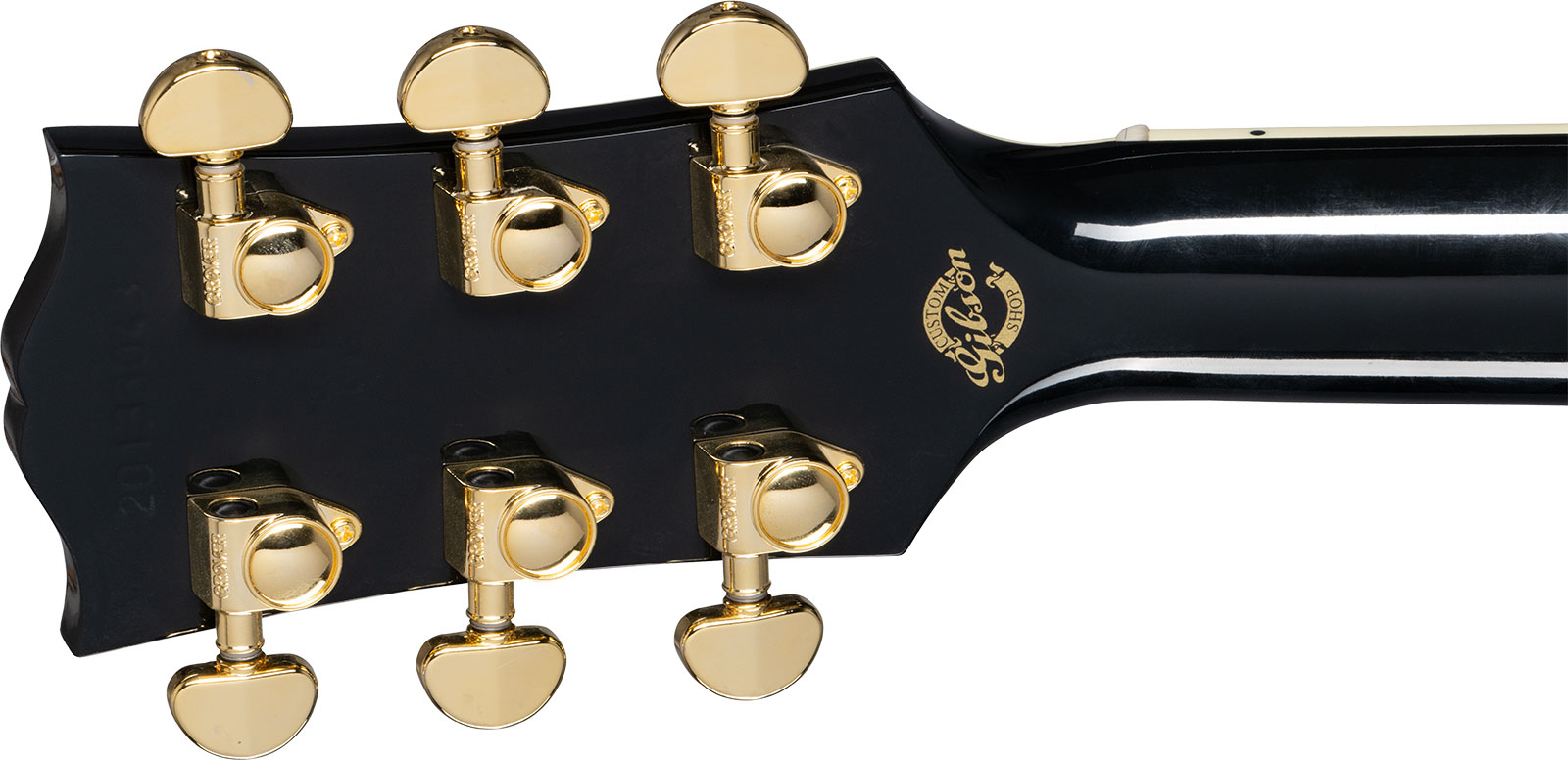 Gibson Custom Shop Hummingbird Custom Dreadnought Epicea Acajou Eb - Ebony - Guitare Electro Acoustique - Variation 5