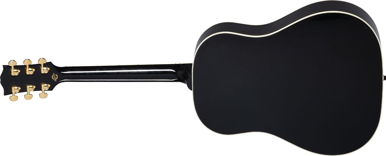 Gibson Custom Shop J-45 Custom Dreadnought Epicea Acajou Eb - Ebony - Guitare Acoustique - Variation 1