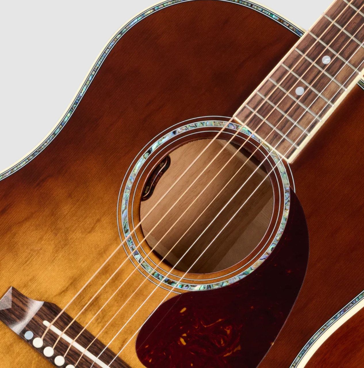 Gibson Custom Shop J45 Ann. Ltd Dreadnought Epicea Palissandre Rw - Cremona Burst - Guitare Folk - Variation 2