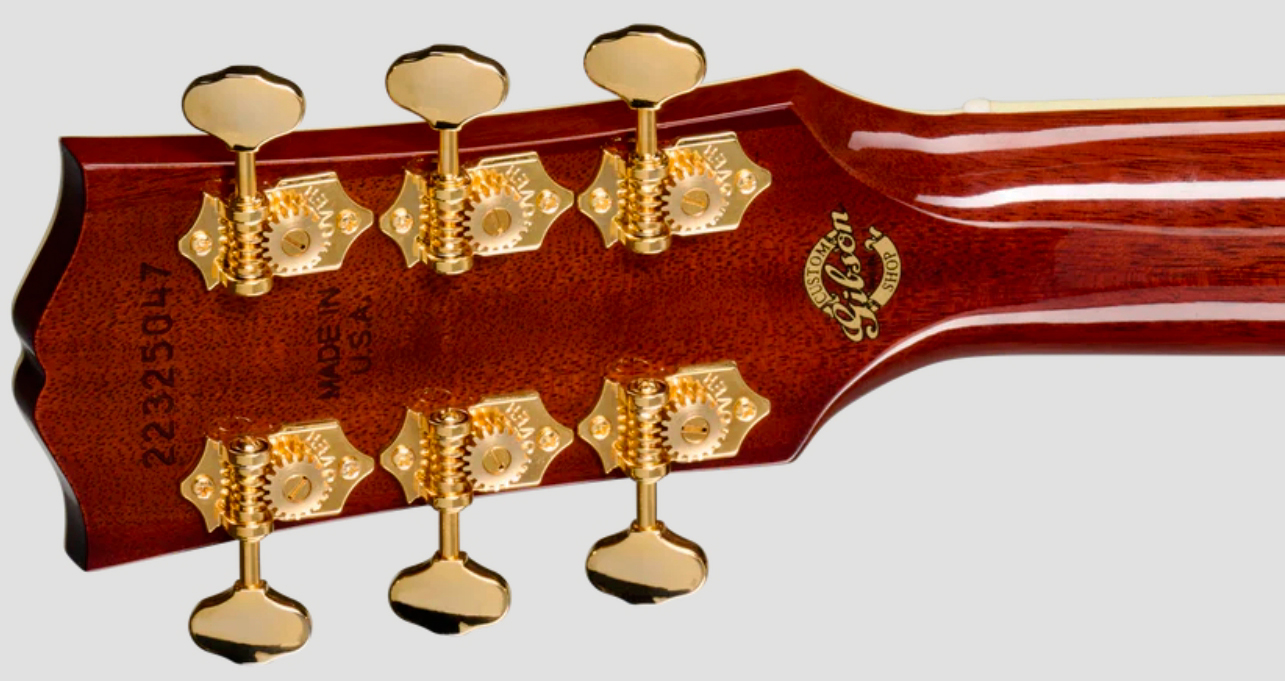 Gibson Custom Shop J45 Ann. Ltd Dreadnought Epicea Palissandre Rw - Cremona Burst - Guitare Folk - Variation 6