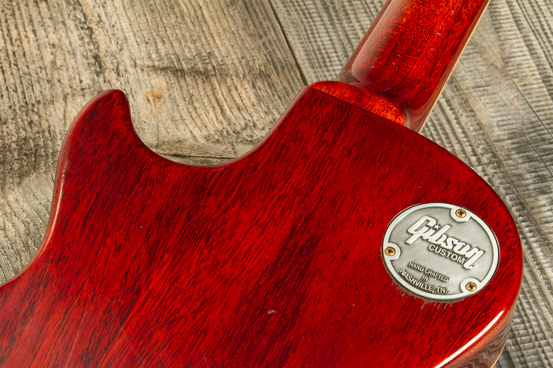 Gibson Custom Shop Jeff Beck Les Paul Standard 1959 Yardburst 2h Ht Rw #yb010 - Murphy Lab Aged Dark Cherry Sunburst - Guitare Électrique Single Cut -