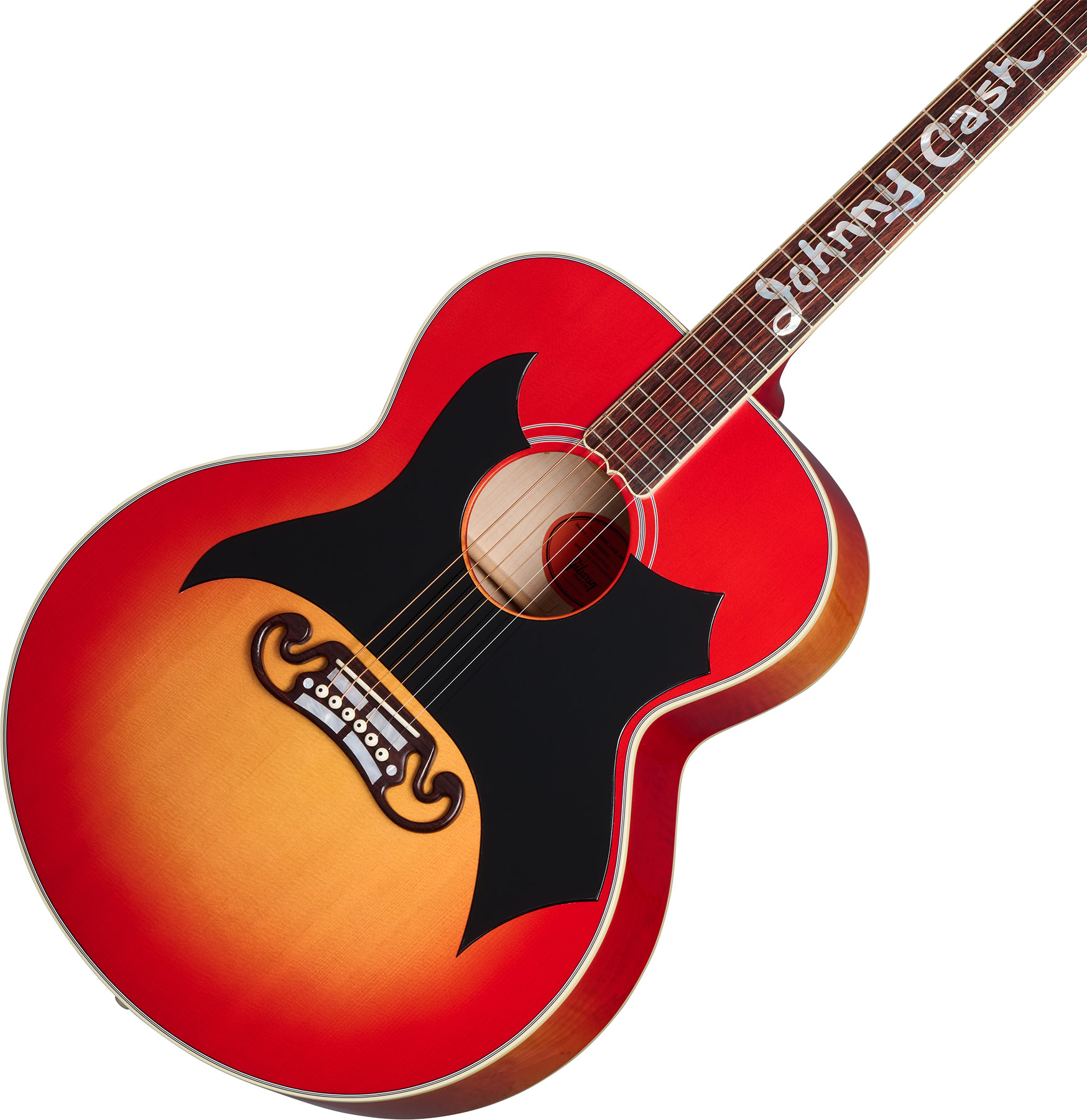 Gibson Custom Shop Johnny Cash Sj200 Tout Erable Rw - Vintage Cherry Sunburst - Guitare Folk - Variation 3
