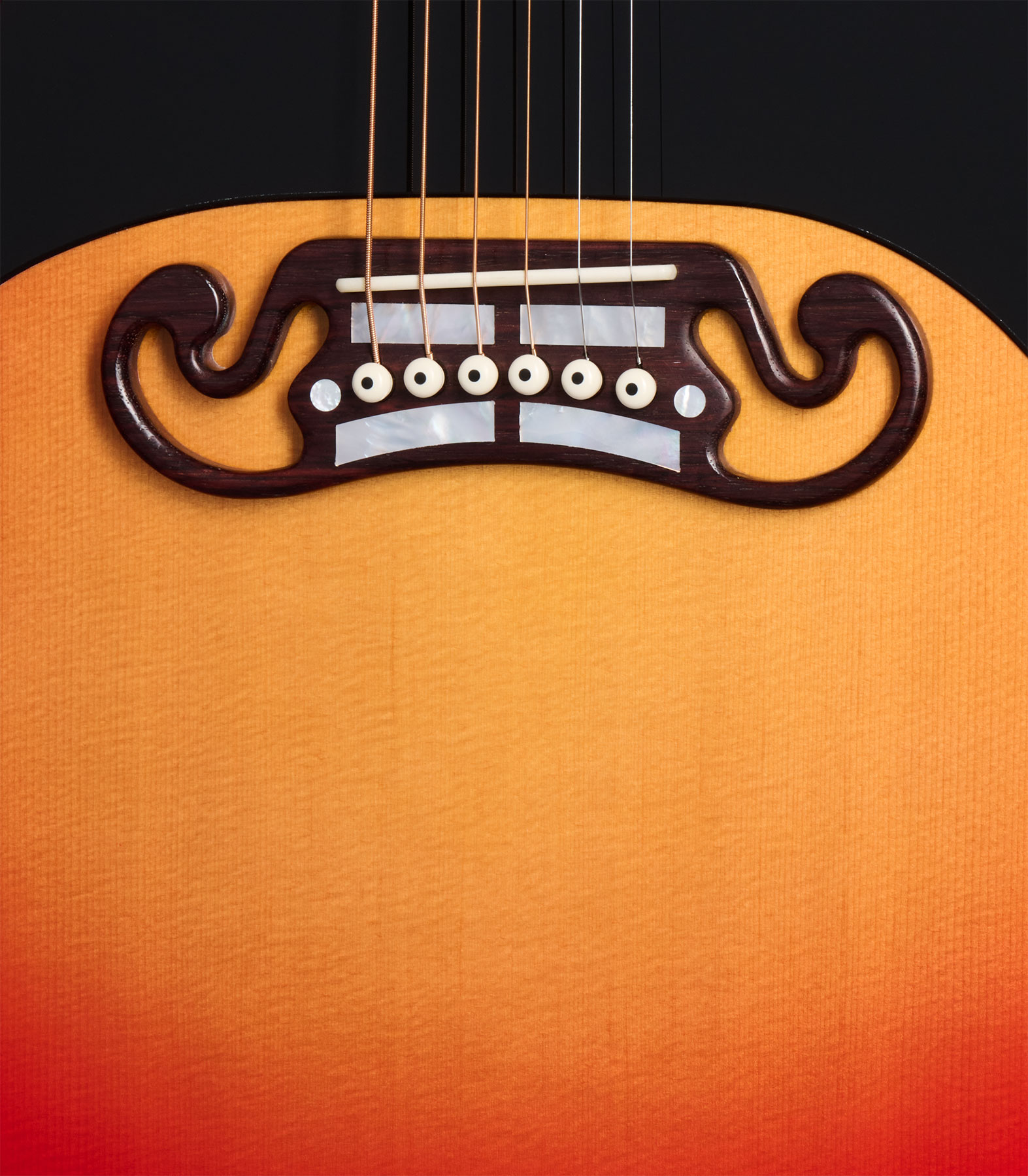 Gibson Custom Shop Johnny Cash Sj200 Tout Erable Rw - Vintage Cherry Sunburst - Guitare Folk - Variation 4
