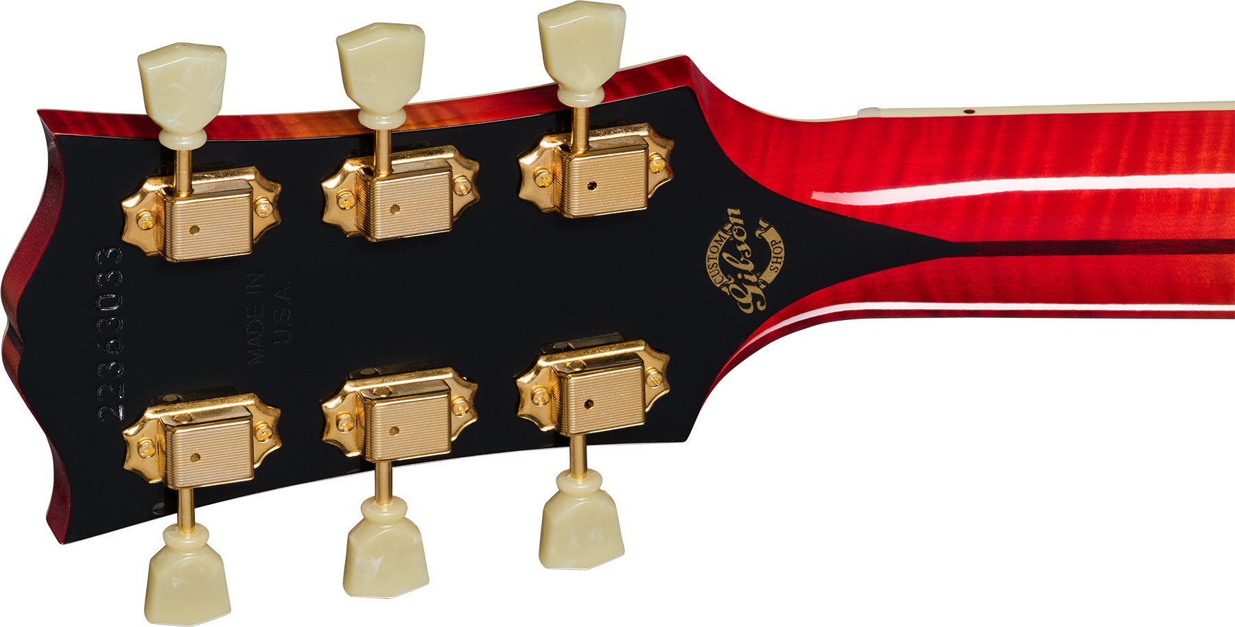 Gibson Custom Shop Johnny Cash Sj200 Tout Erable Rw - Vintage Cherry Sunburst - Guitare Folk - Variation 6