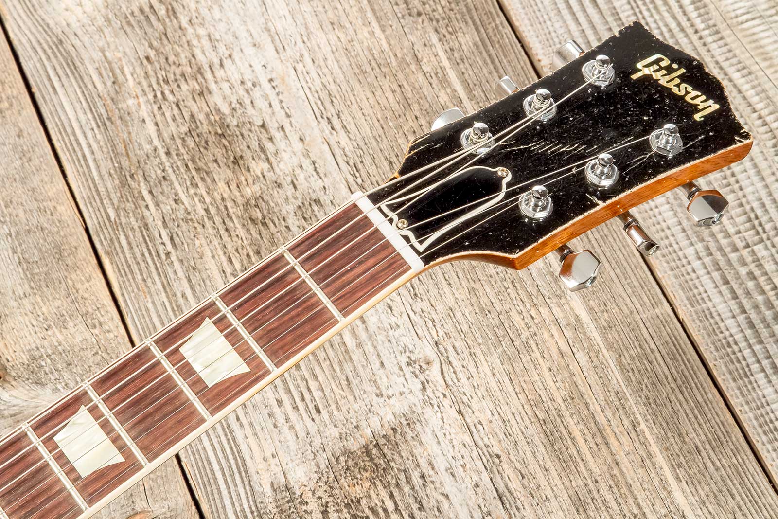 Gibson Custom Shop Kirk Hammett Les Paul Standard Greeny 2h Ht Rw #933631 - Murphy Lab Aged Greeny Burst - Guitare Électrique Single Cut - Variation 1