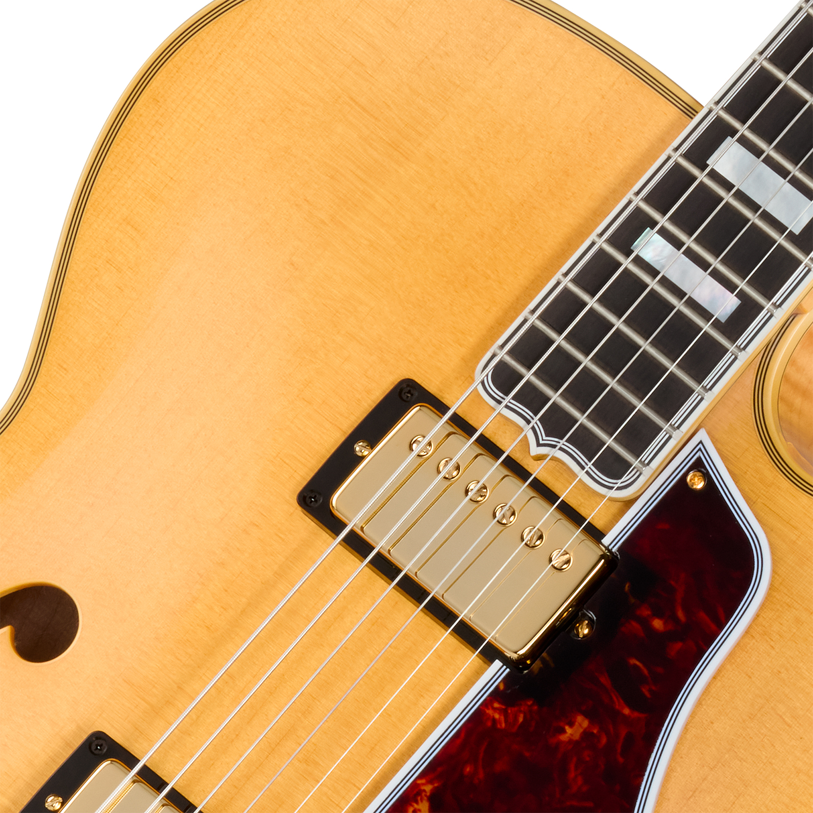 Gibson Custom Shop L5 Ces 1957 Reissue 2h Ht Eb - Vos Antique Natural - Guitare Électrique 3/4 Caisse & Jazz - Variation 2