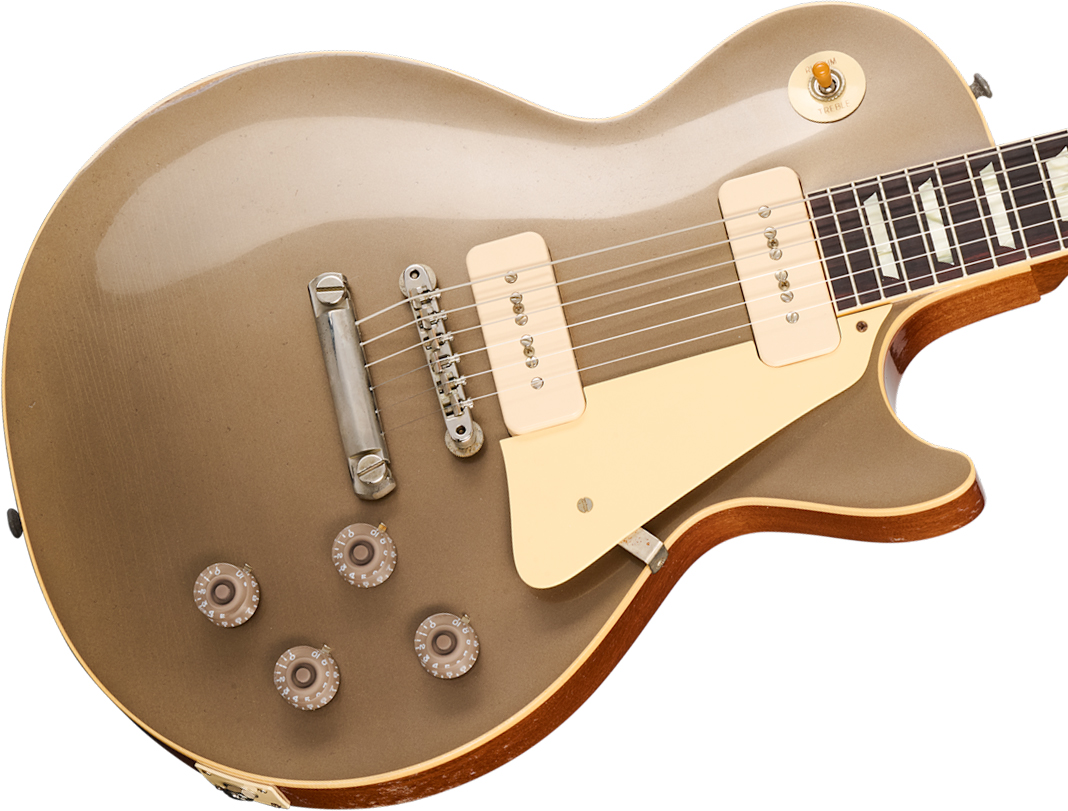 Gibson Custom Shop Les Paul 1955 Namm Show Commemorative 2s P90 Rw - Murphy Lab Light Aged Samoa Beige - Guitare Électrique Single Cut - Variation 3
