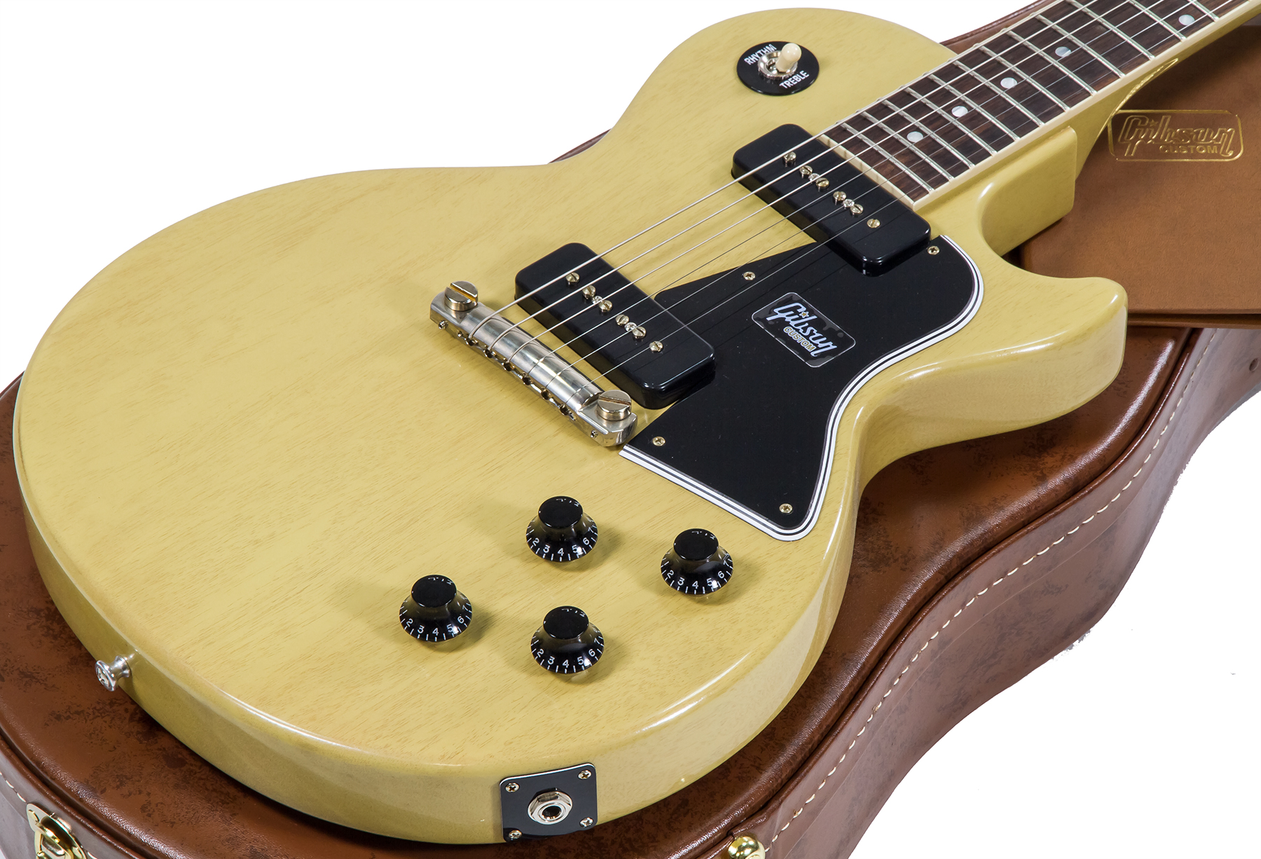 Gibson Custom Shop Les Paul Special 1957 Single Cut Reissue 2p90 Ht Rw - Vos Tv Yellow - Guitare Électrique Single Cut - Variation 1