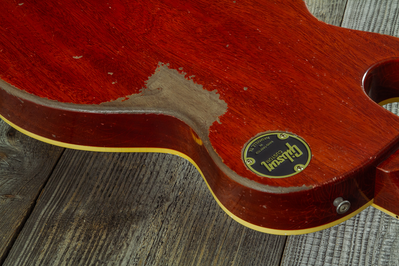 Gibson Custom Shop Les Paul Standard 1958 Reissue 2h Ht Rw #83205 - Murphy Lab Heavy Aged Lemon Burst - Guitare Électrique Single Cut - Variation 9