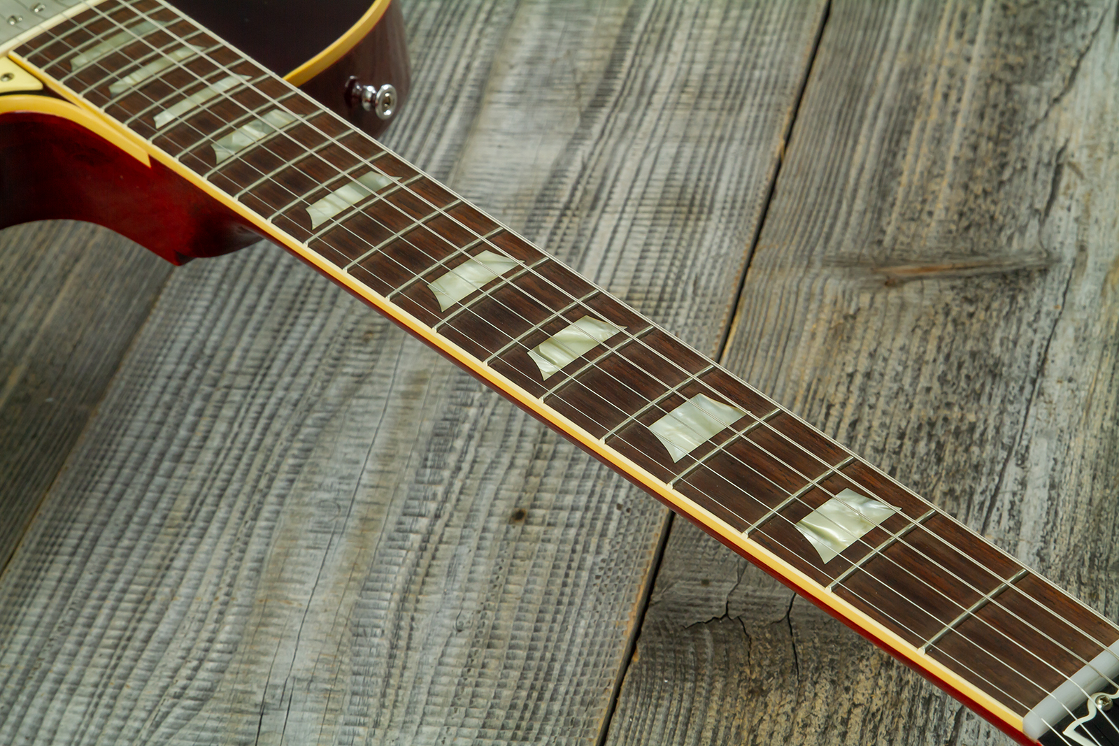 Gibson Custom Shop Les Paul Standard 1958 Reissue 2h Th Rw #831395 - Murphy Lab Ultra Light Aged Bourbon Burst - Guitare Électrique Single Cut - Varia