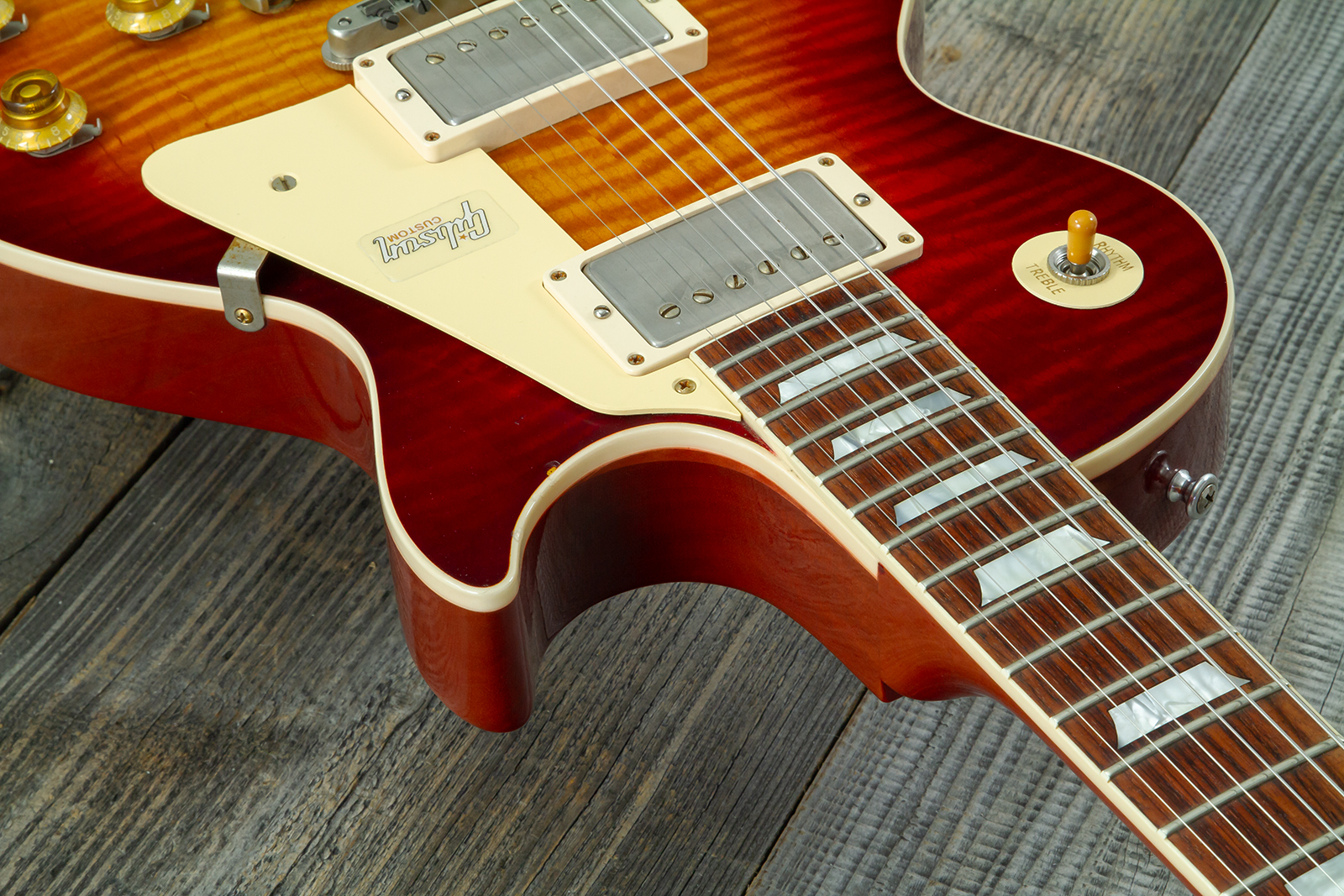 Gibson Custom Shop Les Paul Standard 1959 2h Ht Rw #982048 - Vos Vintage Cherry Sunburst - Guitare Électrique Single Cut - Variation 4