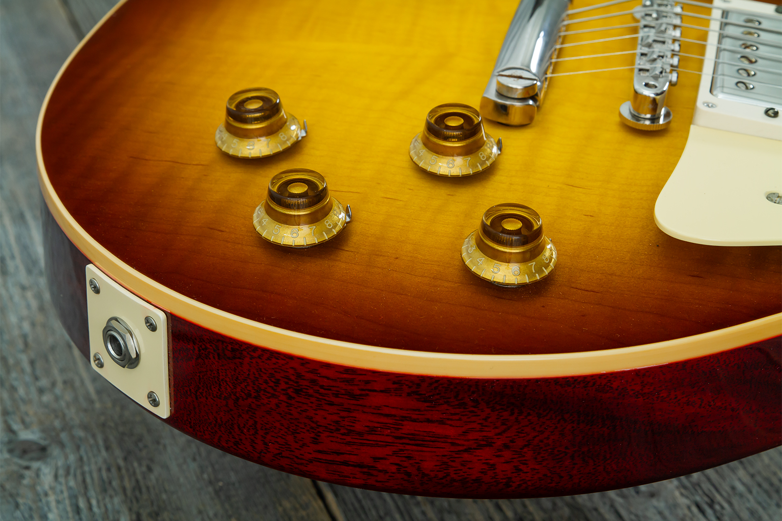 Gibson Custom Shop Les Paul Standard 1959 Reissue 2h Ht Rw #951086 - Vos Iced Tea Burst - Guitare Électrique Single Cut - Variation 4