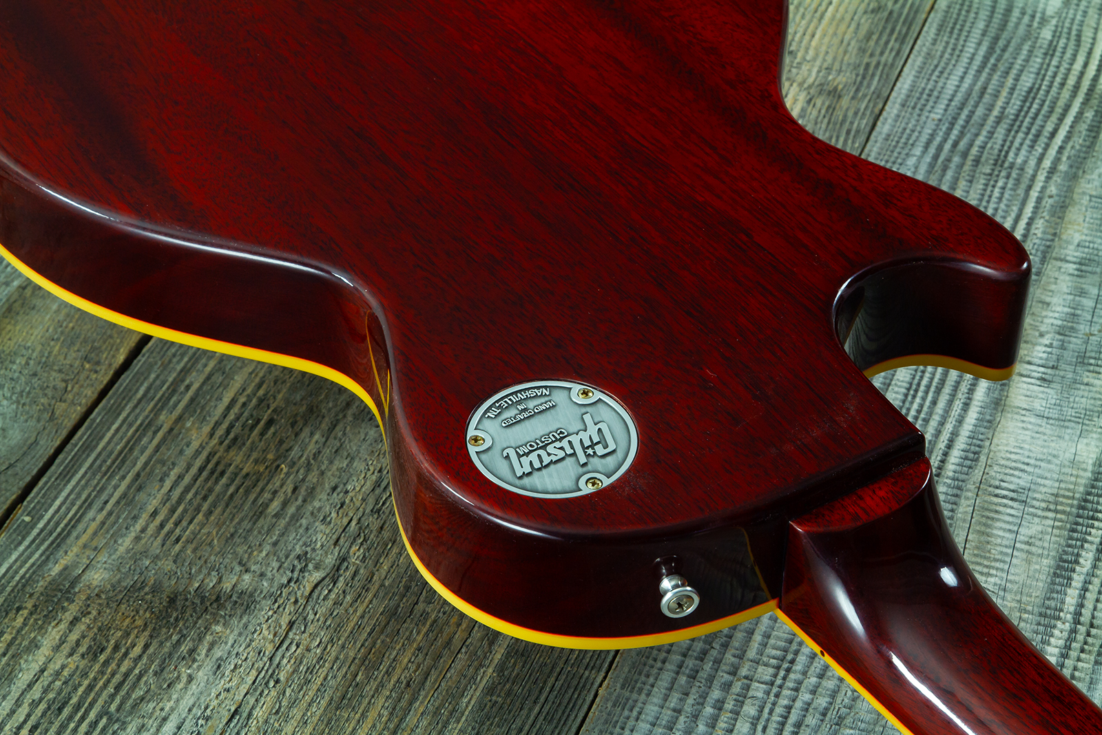 Gibson Custom Shop Les Paul Standard 1960 Reissue 2h Ht Rw #04234 - Vos Tangerine Burst - Guitare Électrique Single Cut - Variation 12