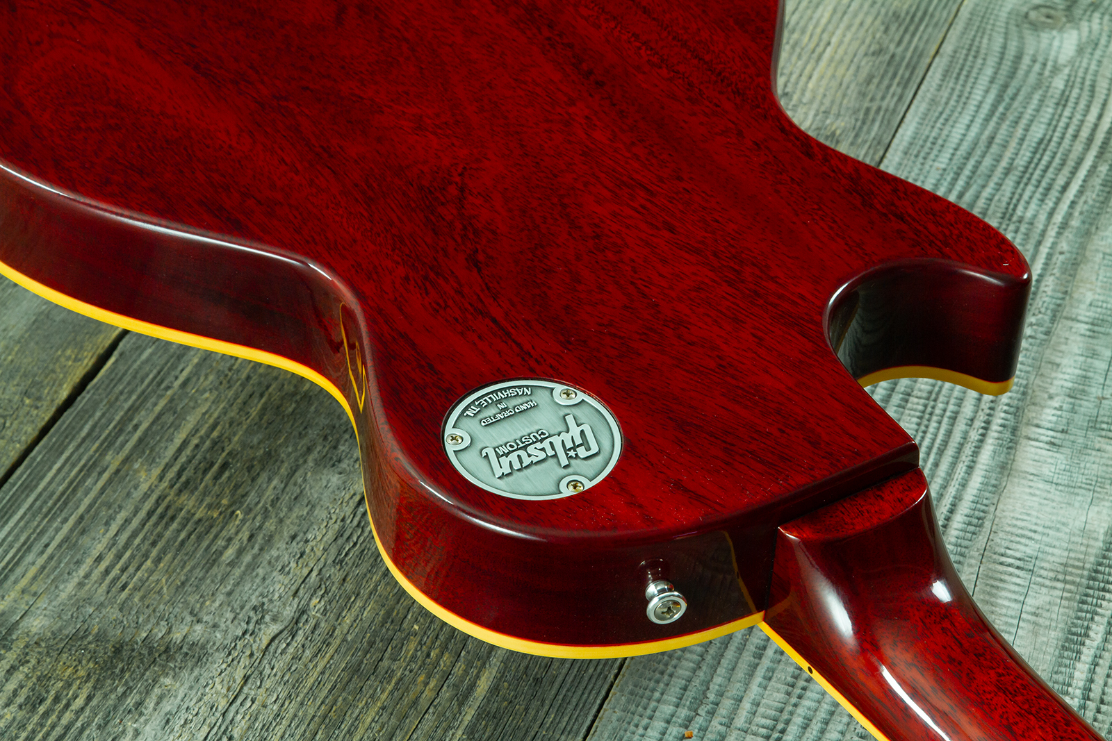 Gibson Custom Shop Les Paul Standard 1960 Reissue 2h Ht Rw #04495 - Vos Tangerine Burst - Guitare Électrique Single Cut - Variation 8