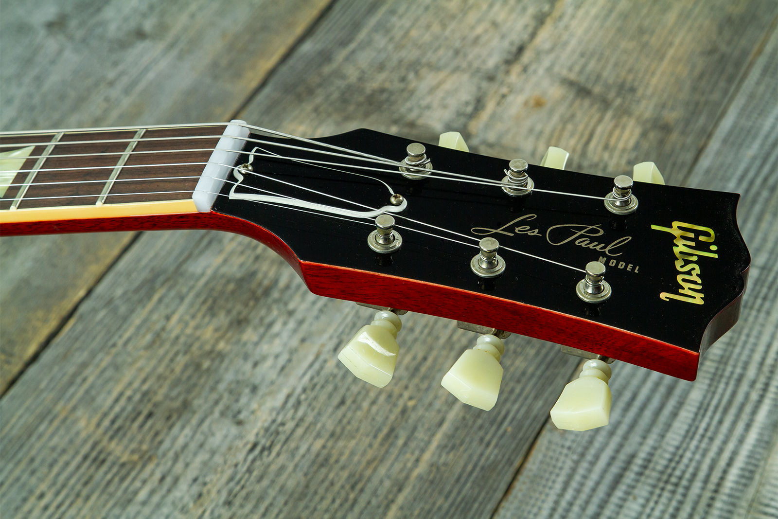 Gibson Custom Shop Les Paul Standard 1960 Reissue 2h Ht Rw #04714 - Vos Washed Cherry Sunburst - Guitare Électrique Single Cut - Variation 9