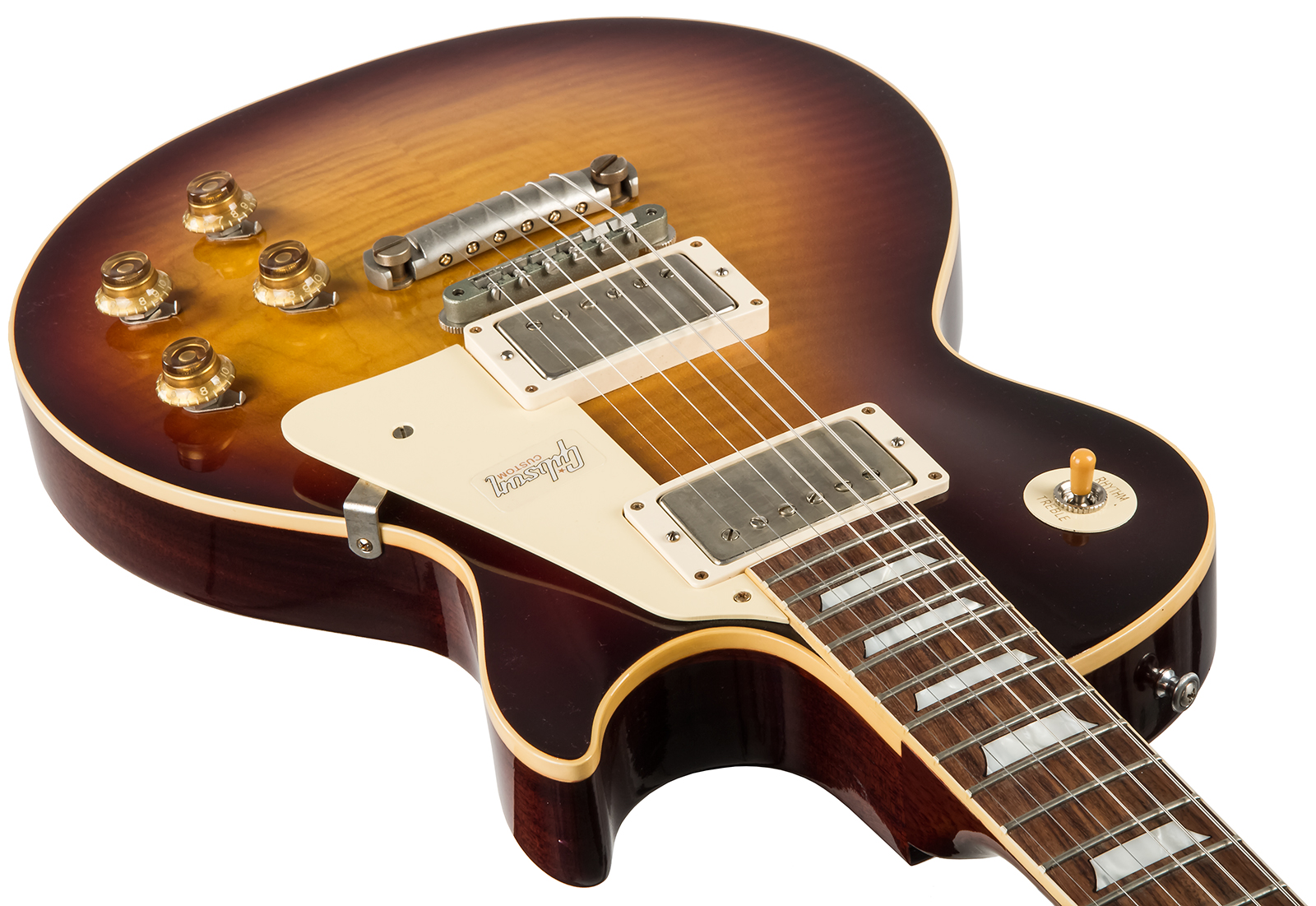 Gibson Custom Shop Les Paul Standard Burstdriver 2h Ht Rw #871301 - Vos Havana Fade - Guitare Électrique Single Cut - Variation 2