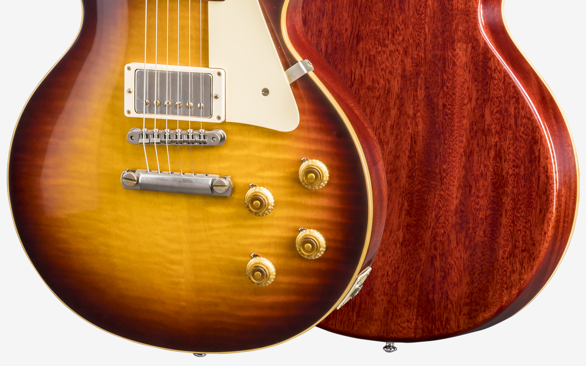 Gibson Custom Shop Les Paul Standard Burstdriver 2h Ht Rw #871302 - Vos Havana Fade - Guitare Électrique Single Cut - Variation 2