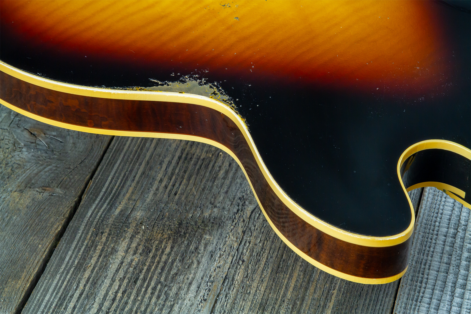 Gibson Custom Shop M2m Es335 1964 Reissue 2h Ht Rw #150092 - Murphy Lab Light Aged Vintage Burst - Guitare Électrique 1/2 Caisse - Variation 8