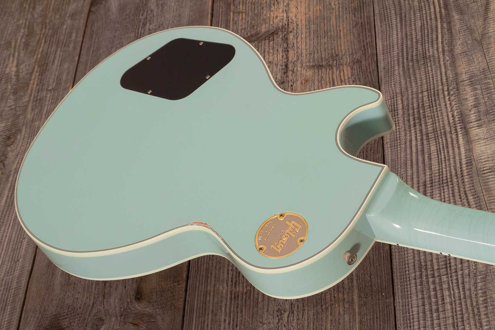 Gibson Custom Shop M2m Les Paul Custom 2h Ht Eb #cs501799 - Murphy Lab Aged Kerry Green - Guitare Électrique Single Cut - Variation 7