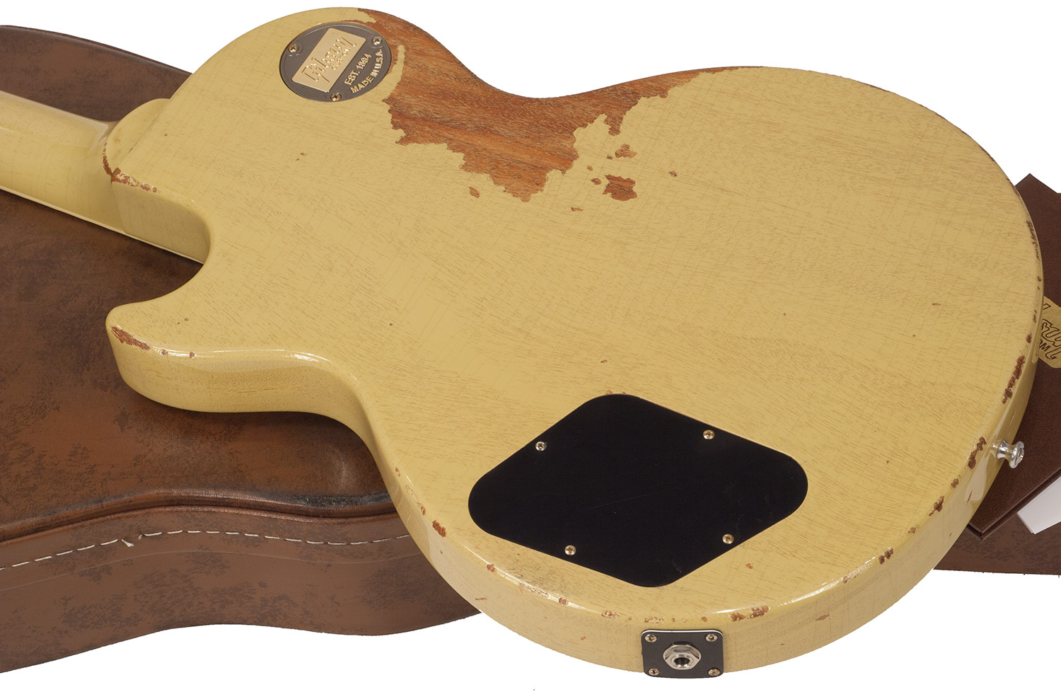 Gibson Custom Shop M2m  Les Paul Special 1960 Single Cut 2p90 Ht Rw - Heavy Aged Tv Yellow - Guitare Électrique Single Cut - Variation 3