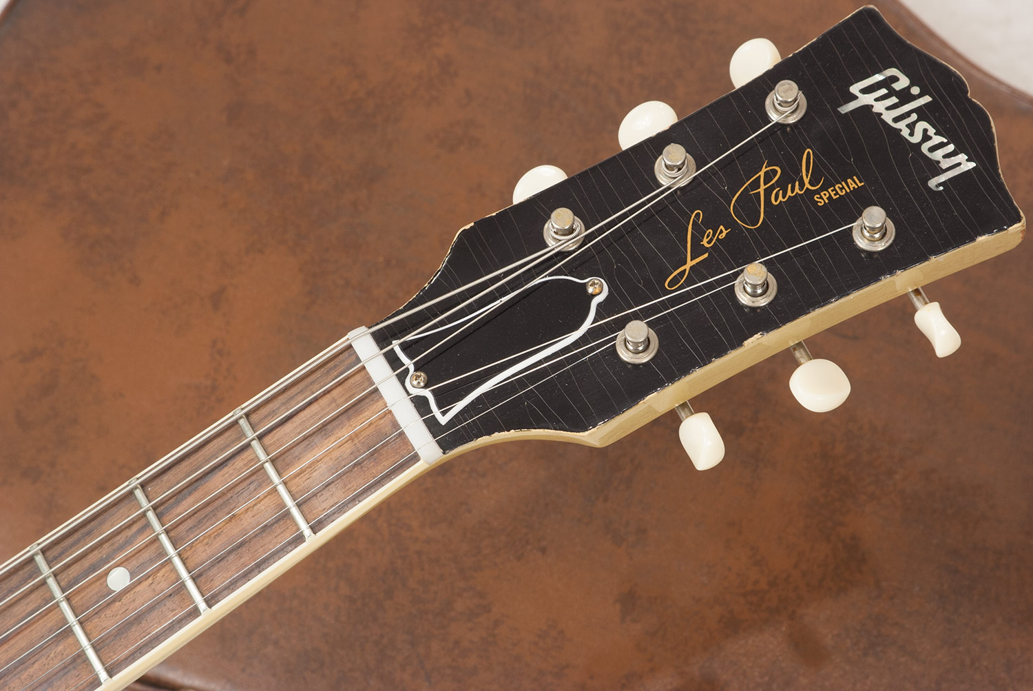 Gibson Custom Shop M2m  Les Paul Special 1960 Single Cut 2p90 Ht Rw - Heavy Aged Tv Yellow - Guitare Électrique Single Cut - Variation 4