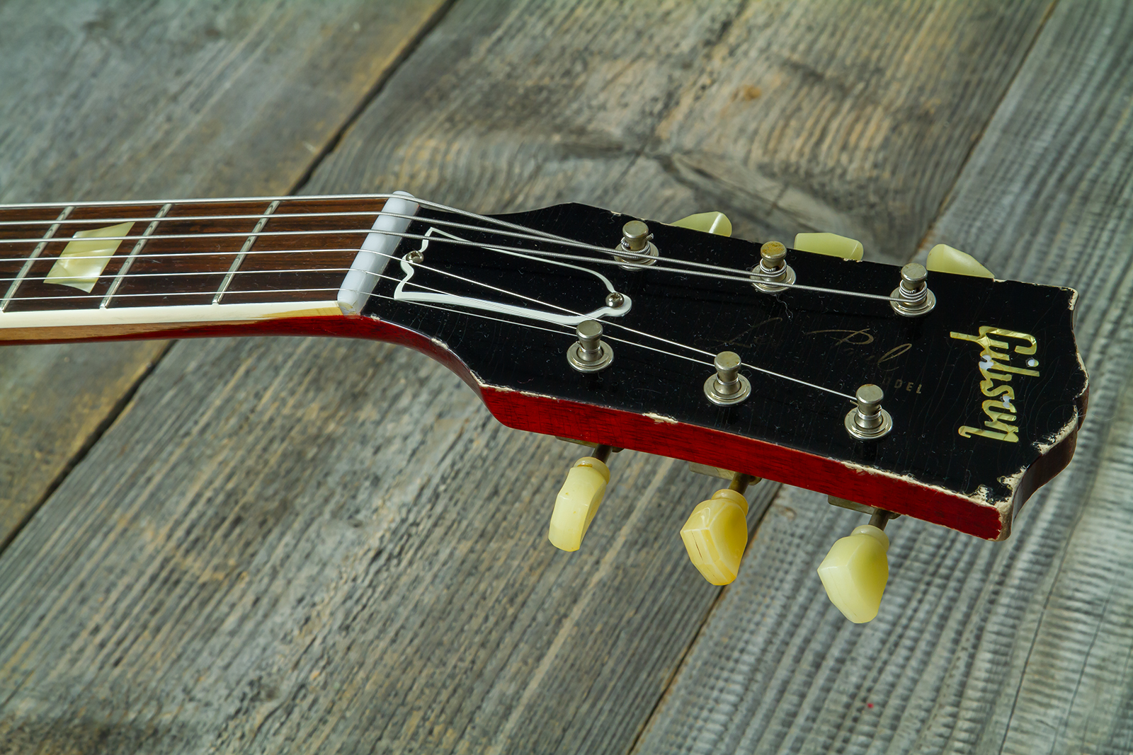 Gibson Custom Shop M2m Les Paul Standard 1958 2h Ht Rw #80780 - Heavy Aged '58 Burst - Guitare Électrique Single Cut - Variation 15